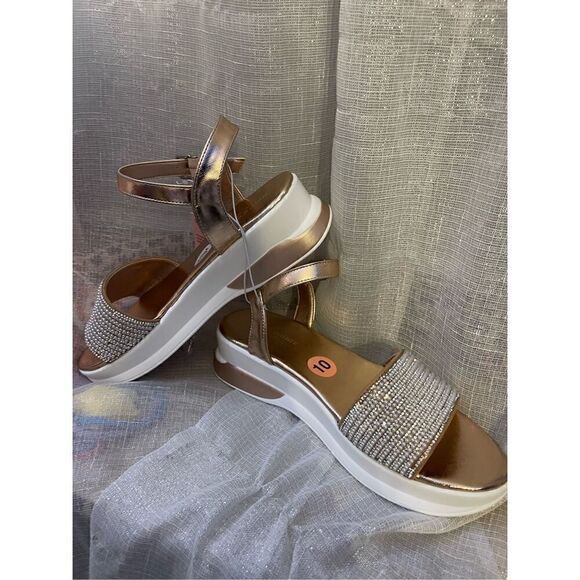 Nwt juicy couture impress pearl rhinestone sandals sz 10 - Picture 7 of 11